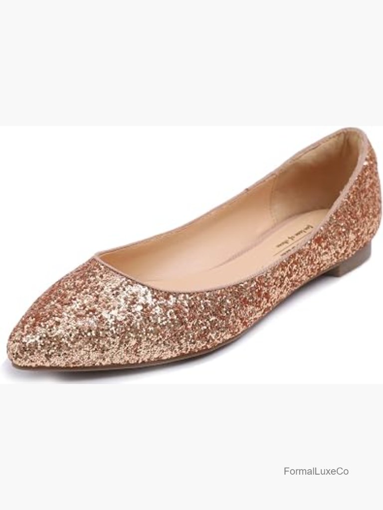 Memory Foam Cushion Patent Ballet Flats